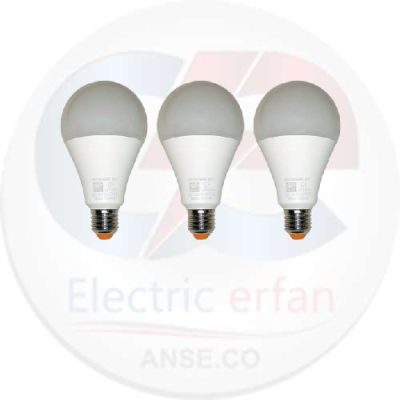 لامپ 12 وات آفتابی نمانور مدل LED بسته 3 عددی