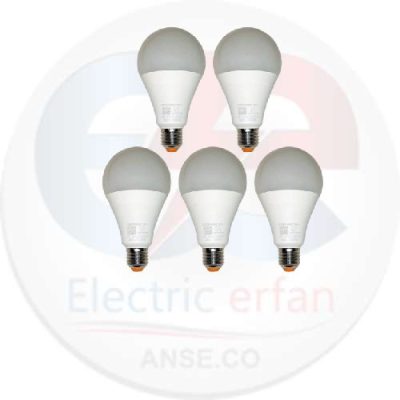 لامپ 15 وات مهتابی نمانور مدل LED پایه E27 بسته 5 عددی