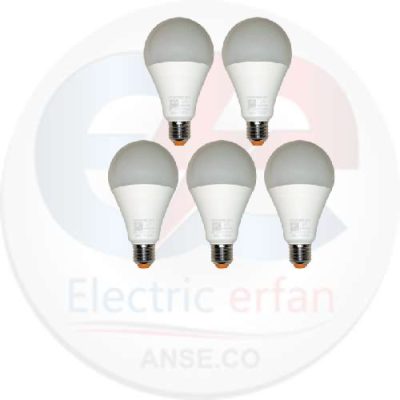 لامپ 20 وات آفتابی نمانور مدل LED پایه E27 مجموعه 5 عددی