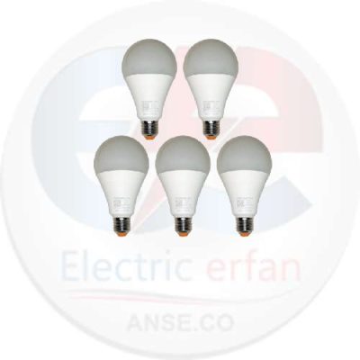 لامپ 9 وات مهتابی نمانور مدل LED پایه E27 بسته 5 عددی
