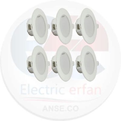 پنل ال ای دی 12 وات نمانور مدل ستاره طرح سیلندری کد CS12-12W-21L3 بسته 6 عددی