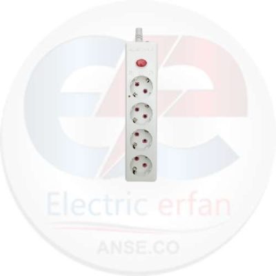 چندراهی برق فردان الکتریک مدل ارت دار بدون سیم
